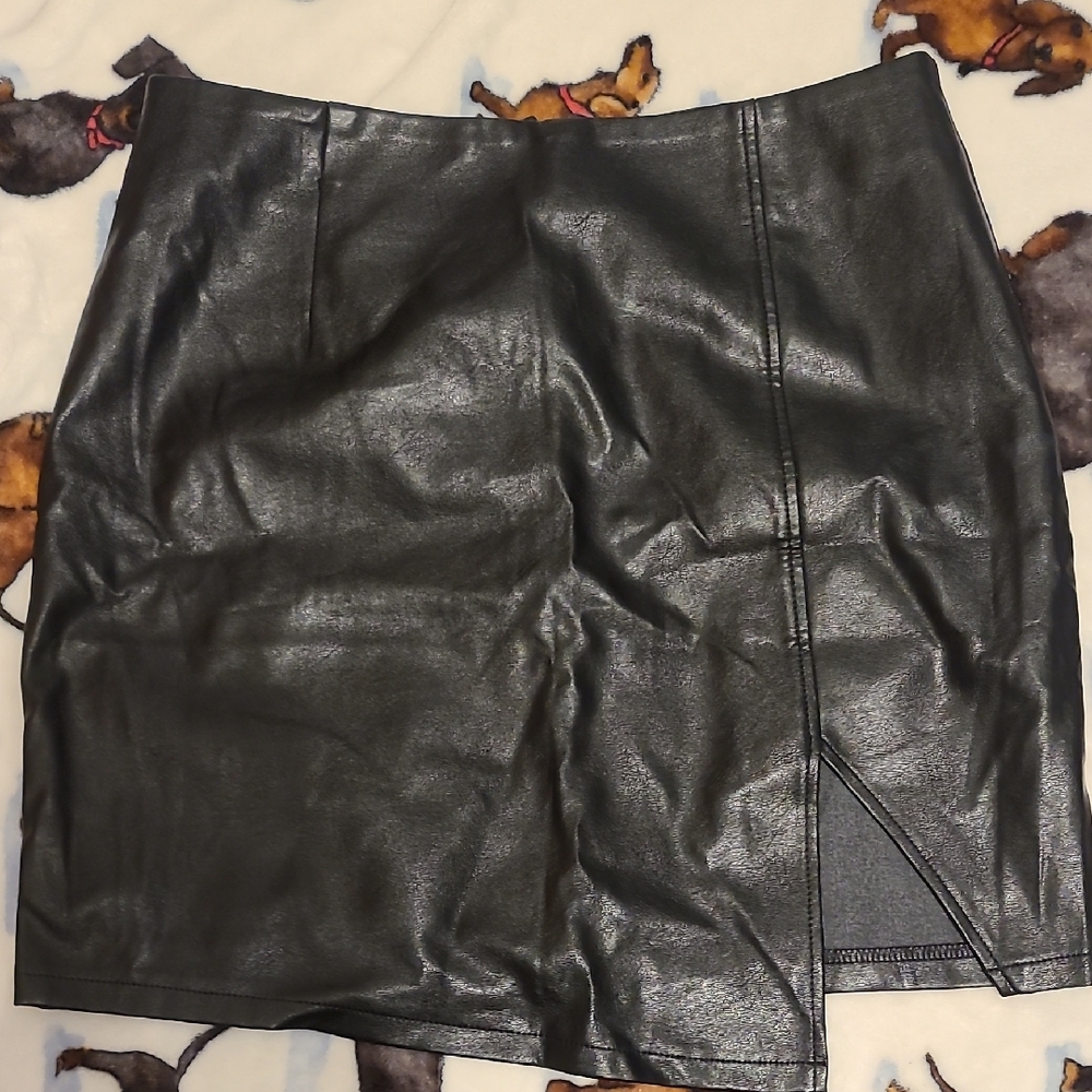 Pleather Bodycon Skirt
